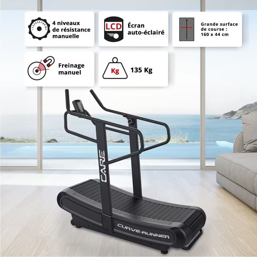 Tapis de course professionnel - CARE - CURVE-RUNNER – Image 5