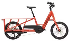 Vélo Cargo Longtail Électrique Trek Fetch+ 2 Shimano Deore 10V 500Wh 20'' Rouge Lave
