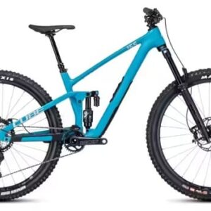 VTT Tout-Suspendu Cube Stereo One55 C:62 SLX Shimano XT 12V 29'' Bleu Bondi