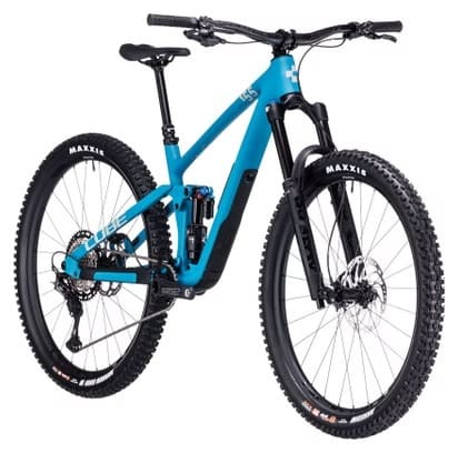 VTT Tout-Suspendu Cube Stereo One55 C:62 SLX Shimano XT 12V 29'' Bleu Bondi – Image 2