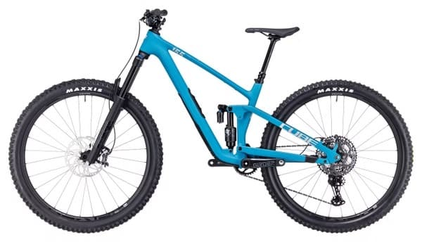 VTT Tout-Suspendu Cube Stereo One55 C:62 SLX Shimano XT 12V 29'' Bleu Bondi – Image 4