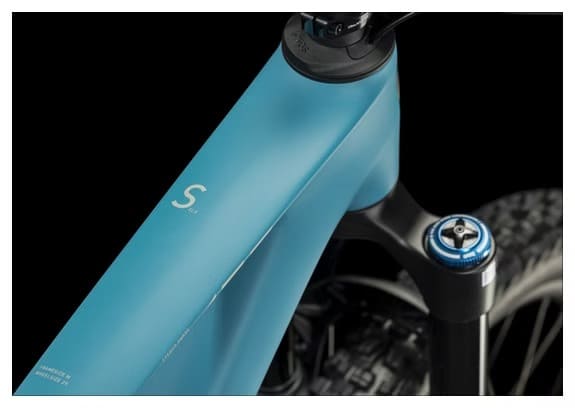 VTT Tout-Suspendu Cube Stereo One55 C:62 SLX Shimano XT 12V 29'' Bleu Bondi – Image 7