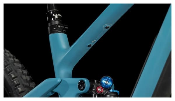 VTT Tout-Suspendu Cube Stereo One55 C:62 SLX Shimano XT 12V 29'' Bleu Bondi – Image 10