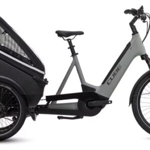 Vélo Cargo Triporteur Électrique Cube Trike Family Hybrid 750 Enviolo Cargo 750 Wh 24/20'' Gris Vert Swamp