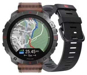 Montre GPS Polar Grit X2 Pro Titane Gris Titan Marron