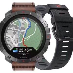 Montre GPS Polar Grit X2 Pro Titane Gris Titan Marron