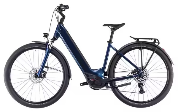 VTC Électrique Cube Touring Hybrid One 500 Easy Entry Shimano Cues 9V 500 Wh 700 mm Bleu Deep Sea 2025 – Image 4