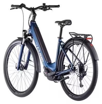 VTC Électrique Cube Touring Hybrid One 500 Easy Entry Shimano Cues 9V 500 Wh 700 mm Bleu Deep Sea 2025 – Image 5