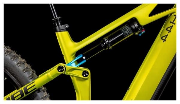 VTT Électrique Tout-Suspendu Cube Stereo Hybrid One44 HPC Race 800 Shimano Deore XT 12V 800 Wh 29'' Vert Flash Lime 2025 – Image 9