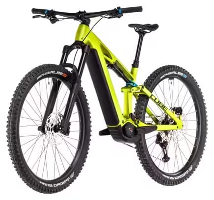 VTT Électrique Tout-Suspendu Cube Stereo Hybrid One44 HPC Race 800 Shimano Deore XT 12V 800 Wh 27.5'' Vert Flash Lime 2025 – Image 3