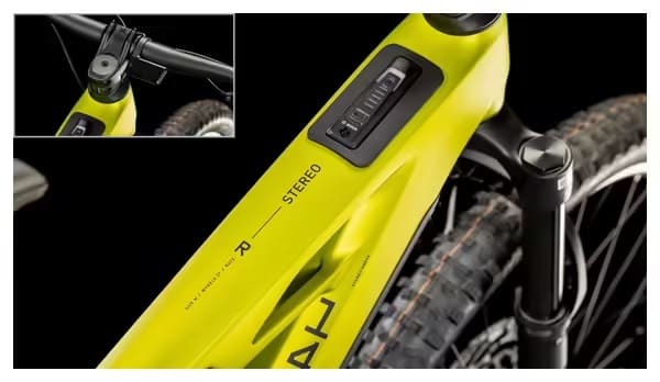 VTT Électrique Tout-Suspendu Cube Stereo Hybrid One44 HPC Race 800 Shimano Deore XT 12V 800 Wh 27.5'' Vert Flash Lime 2025 – Image 7