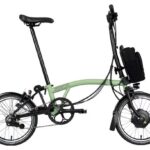 Vélo Pliant Électrique Brompton Electric C Line Explore Mid Brompton 6V 300 Wh 16'' Vert Matcha