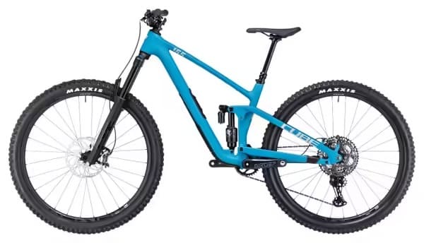 VTT Tout-Suspendu Cube Stereo One55 C:62 SLX Shimano XT 12V 29'' Bleu Bondi 2024 – Image 4