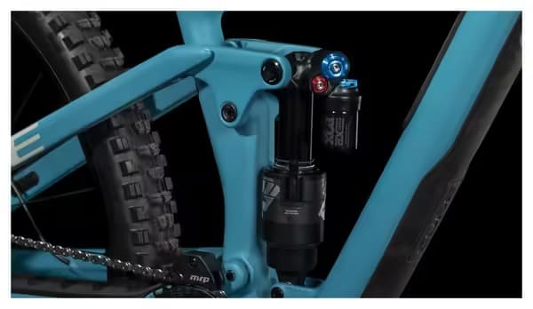 VTT Tout-Suspendu Cube Stereo One55 C:62 SLX Shimano XT 12V 29'' Bleu Bondi 2024 – Image 9