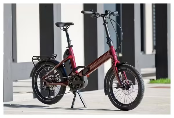 Vélo Pliant Électrique Cube Fold Hybrid 500 Shimano Tiagra 10V 500 Wh 20'' Rouge Merlot 2025 – Image 10