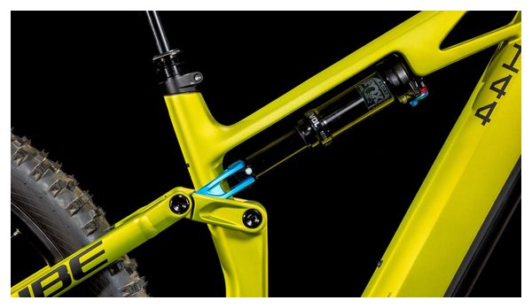 VTT Électrique Tout-Suspendu Cube Stereo Hybrid One44 HPC Race 800 Shimano Deore XT 12V 800 Wh 29'' Vert Flash Lime 2025 – Image 9