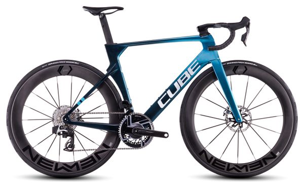 Vélo de Route Cube Litening Aero C:68X SLX Sram Red AXS 12V 700 mm Bleu Chrome 2025