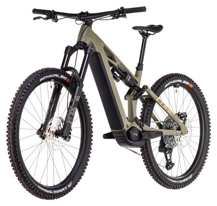 VTT Électrique Tout-Suspendu Cube Stereo Hybrid One77 HPC TM 800 Sram GX Eagle AXS 12V 800 Wh 29''/27.5'' Vert Dusty Olive 2025 – Image 3