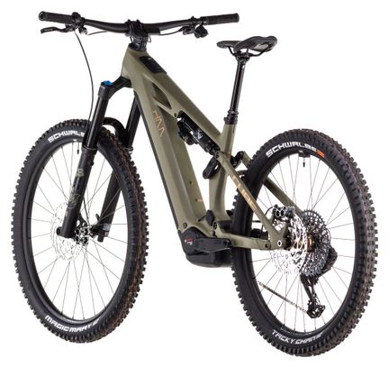 VTT Électrique Tout-Suspendu Cube Stereo Hybrid One77 HPC TM 800 Sram GX Eagle AXS 12V 800 Wh 29''/27.5'' Vert Dusty Olive 2025 – Image 5