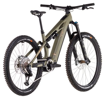 VTT Électrique Tout-Suspendu Cube Stereo Hybrid One77 HPC TM 800 Sram GX Eagle AXS 12V 800 Wh 29''/27.5'' Vert Dusty Olive 2025 – Image 6