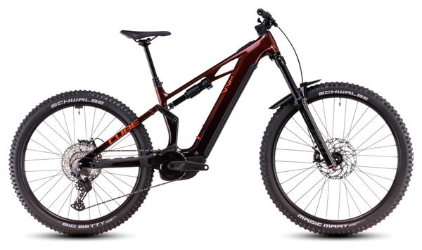 VTT Électrique Tout-Suspendu Cube Stereo Hybrid One77 HPC Race 800 Shimano Deore 12V 800 Wh 29''/27.5'' Orange Liquid 2025
