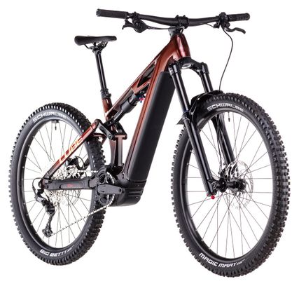 VTT Électrique Tout-Suspendu Cube Stereo Hybrid One77 HPC Race 800 Shimano Deore 12V 800 Wh 29''/27.5'' Orange Liquid 2025 – Image 2