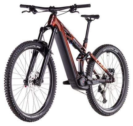 VTT Électrique Tout-Suspendu Cube Stereo Hybrid One77 HPC Race 800 Shimano Deore 12V 800 Wh 29''/27.5'' Orange Liquid 2025 – Image 3