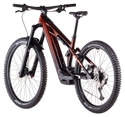 VTT Électrique Tout-Suspendu Cube Stereo Hybrid One77 HPC Race 800 Shimano Deore 12V 800 Wh 29''/27.5'' Orange Liquid 2025 – Image 5