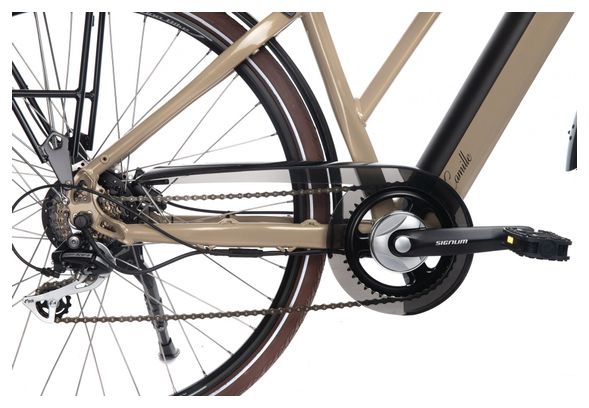 Vélo de Ville Électrique Bicyklet Camille Shimano Acera/Altus 8V 504 Wh 700 mm Beige Ivoire – Image 2