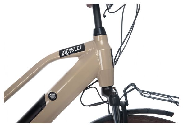 Vélo de Ville Électrique Bicyklet Camille Shimano Acera/Altus 8V 504 Wh 700 mm Beige Ivoire – Image 4