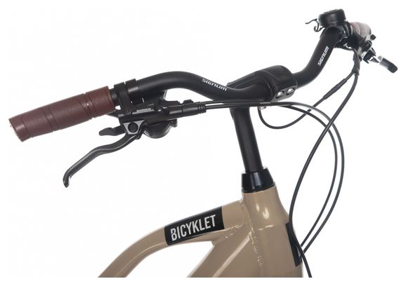 Vélo de Ville Électrique Bicyklet Camille Shimano Acera/Altus 8V 504 Wh 700 mm Beige Ivoire – Image 6