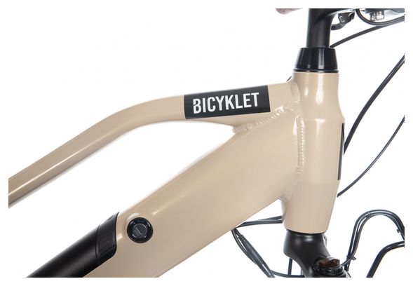 Vélo de Ville Électrique Bicyklet Camille Shimano Acera/Altus 8V 504 Wh 700 mm Beige Ivoire – Image 8