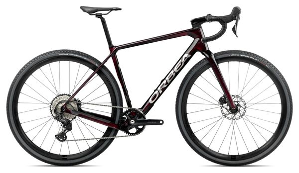 Vélo de Gravel Orbea Terra M30TEAM 1X Shimano GRX 12V 700 mm Rouge Wine Carbon View 2025