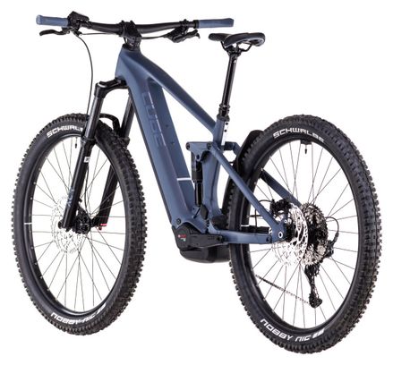 VTT Électrique Tout-Suspendu Cube Stereo Hybrid One44 Pro 800 Shimano Cues 11V 800 Wh 29'' Bleu Gris Ink 2025 – Image 5