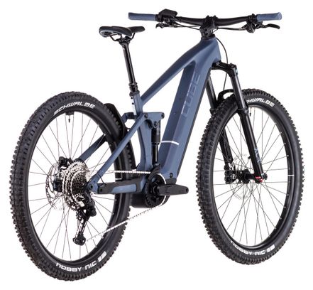 VTT Électrique Tout-Suspendu Cube Stereo Hybrid One44 Pro 800 Shimano Cues 11V 800 Wh 29'' Bleu Gris Ink 2025 – Image 6