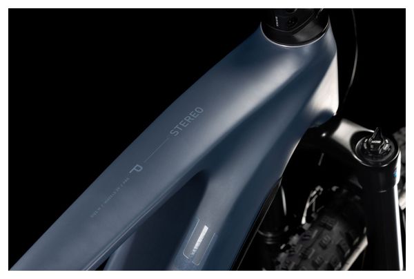 VTT Électrique Tout-Suspendu Cube Stereo Hybrid One44 Pro 800 Shimano Cues 11V 800 Wh 29'' Bleu Gris Ink 2025 – Image 7