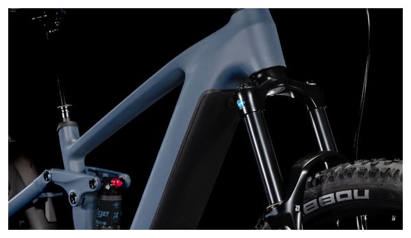 VTT Électrique Tout-Suspendu Cube Stereo Hybrid One44 Pro 800 Shimano Cues 11V 800 Wh 29'' Bleu Gris Ink 2025 – Image 8