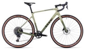 Gravel Bike Cube Nuroad C:62 SLX Sram GX Eagle AXS/Rival eTap AXS 12V 700 mm Vert Olive
