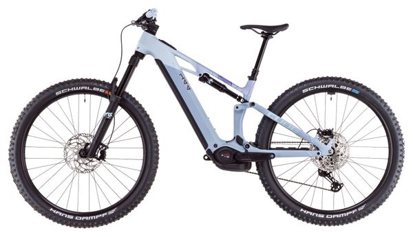 VTT Électrique Tout-Suspendu Cube Stereo Hybrid One44 HPC Race 800 Shimano Deore XT 12V 800 Wh 29'' Bleu Pigeon Art 2025 – Image 4