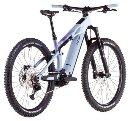 VTT Électrique Tout-Suspendu Cube Stereo Hybrid One44 HPC Race 800 Shimano Deore XT 12V 800 Wh 29'' Bleu Pigeon Art 2025 – Image 6