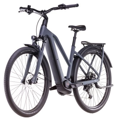 VTC Électrique Cube Kathmandu Hybrid One 800 Trapeze Shimano Cues 10V 800 Wh 700 mm Gris Shadow 2025 – Image 3