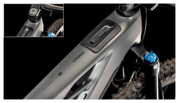 VTT Électrique Tout-Suspendu Cube Stereo Hybrid One44 HPC SLX 800 Shimano Deore XT 12V 800 Wh 29'' Gris Slab 2025 – Image 7