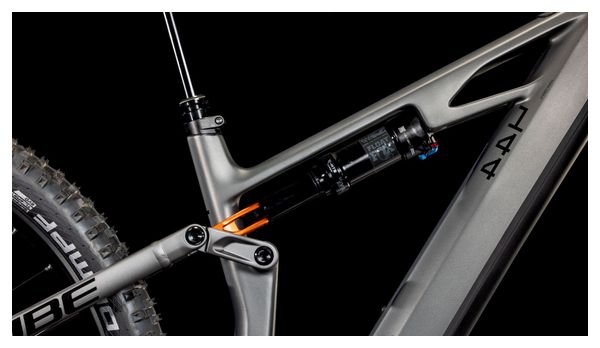 VTT Électrique Tout-Suspendu Cube Stereo Hybrid One44 HPC SLX 800 Shimano Deore XT 12V 800 Wh 29'' Gris Slab 2025 – Image 9