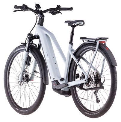 VTC Électrique Cube Kathmandu Hybrid EX 800 Trapeze Shimano Cues 11V 800 Wh 700 mm Gris Haze 2025 – Image 5