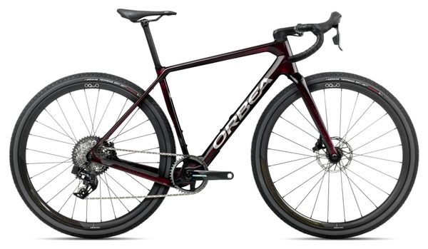 Vélo de Gravel Orbea Terra M21eTEAM 1X Sram Force XPLR eTap AXS 12V 700 mm Rouge Wine Carbon View 2025