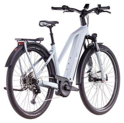 VTC Électrique Cube Kathmandu Hybrid EX 800 Trapeze Shimano Cues 11V 800 Wh 700 mm Gris Haze 2025 – Image 6