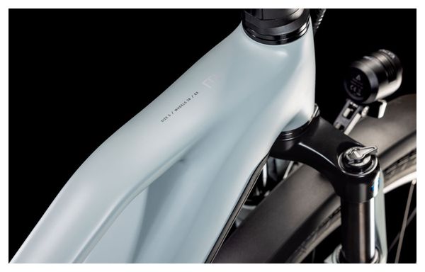 VTC Électrique Cube Kathmandu Hybrid EX 800 Trapeze Shimano Cues 11V 800 Wh 700 mm Gris Haze 2025 – Image 7