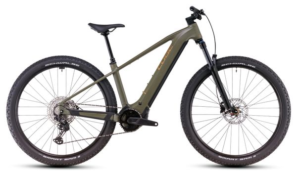 VTT Électrique Semi-Rigide Cube Reaction Hybrid Pro 800 Shimano Deore/Deore XT 12V 800 Wh 29'' Vert Dusty Olive 2025