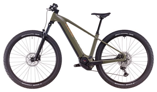 VTT Électrique Semi-Rigide Cube Reaction Hybrid Pro 800 Shimano Deore/Deore XT 12V 800 Wh 29'' Vert Dusty Olive 2025 – Image 4