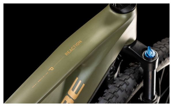 VTT Électrique Semi-Rigide Cube Reaction Hybrid Pro 800 Shimano Deore/Deore XT 12V 800 Wh 29'' Vert Dusty Olive 2025 – Image 7